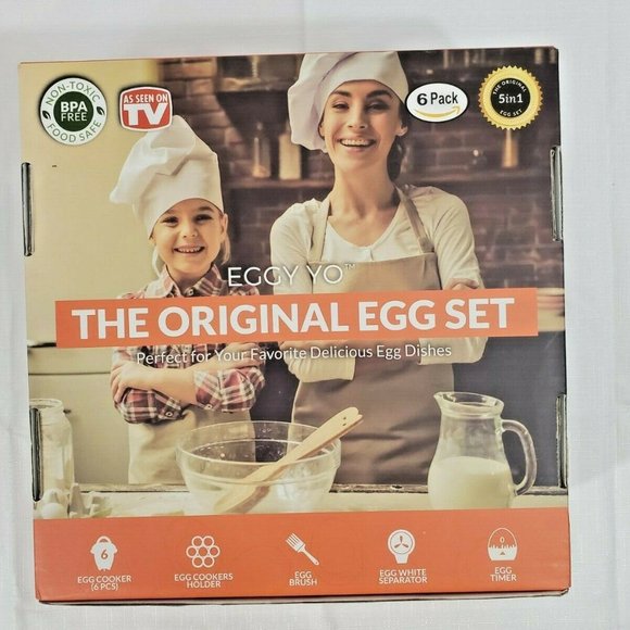 NEW EGGY YO SILICONE 5 IN 1 EGG COOKER SET - Picture 3 of 6